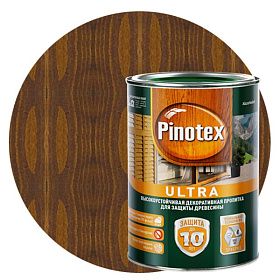 Влагостойкая лазурь для дерева Pinotex Ultra Ореховое дерево (9л)